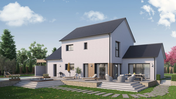 Maison neuve à Azay-sur-Cher avec 4 chambres sur terrain de 610m2 - image 2