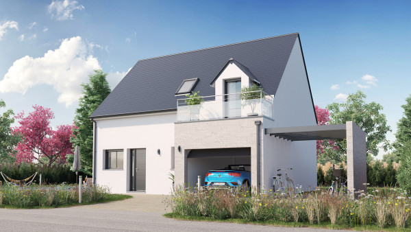 Maison neuve à Montlouis-sur-Loire avec 2 chambres sur terrain de 850m2 - image 2