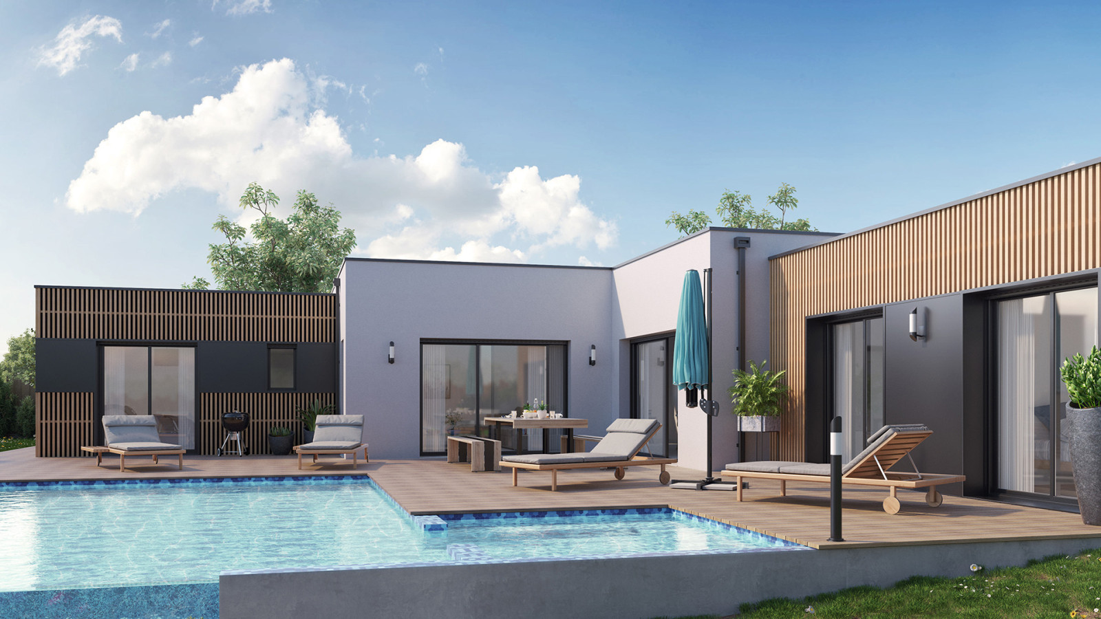 Maison neuve à Vallères avec 4 chambres sur terrain de 401m2 / image 4