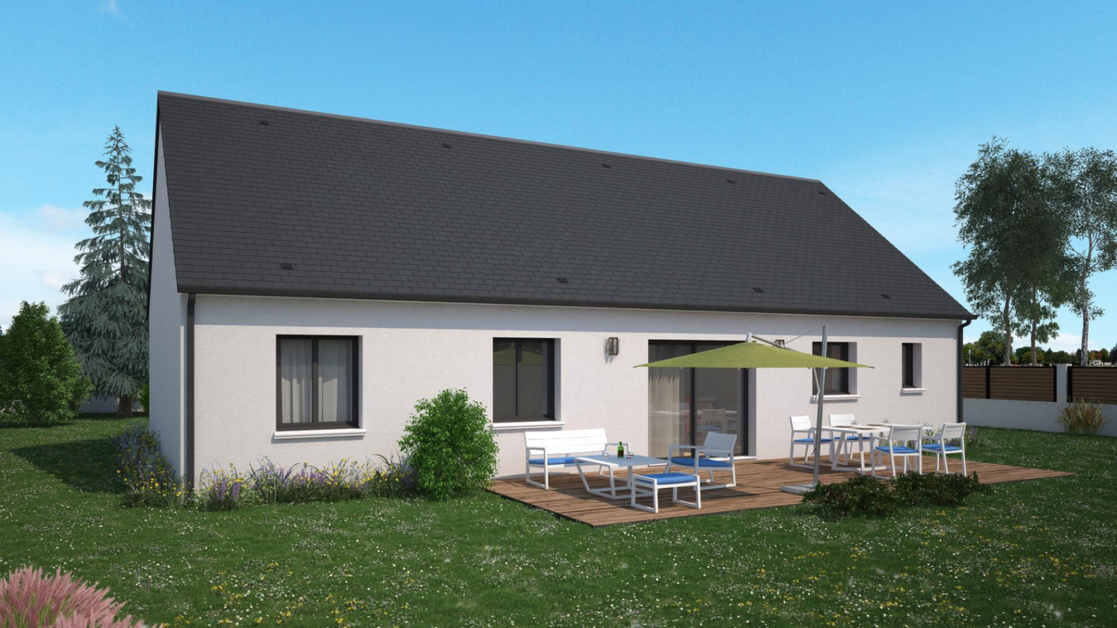 Maison neuve à Azay-sur-Cher avec 3 chambres sur terrain de 591m2 / image 3