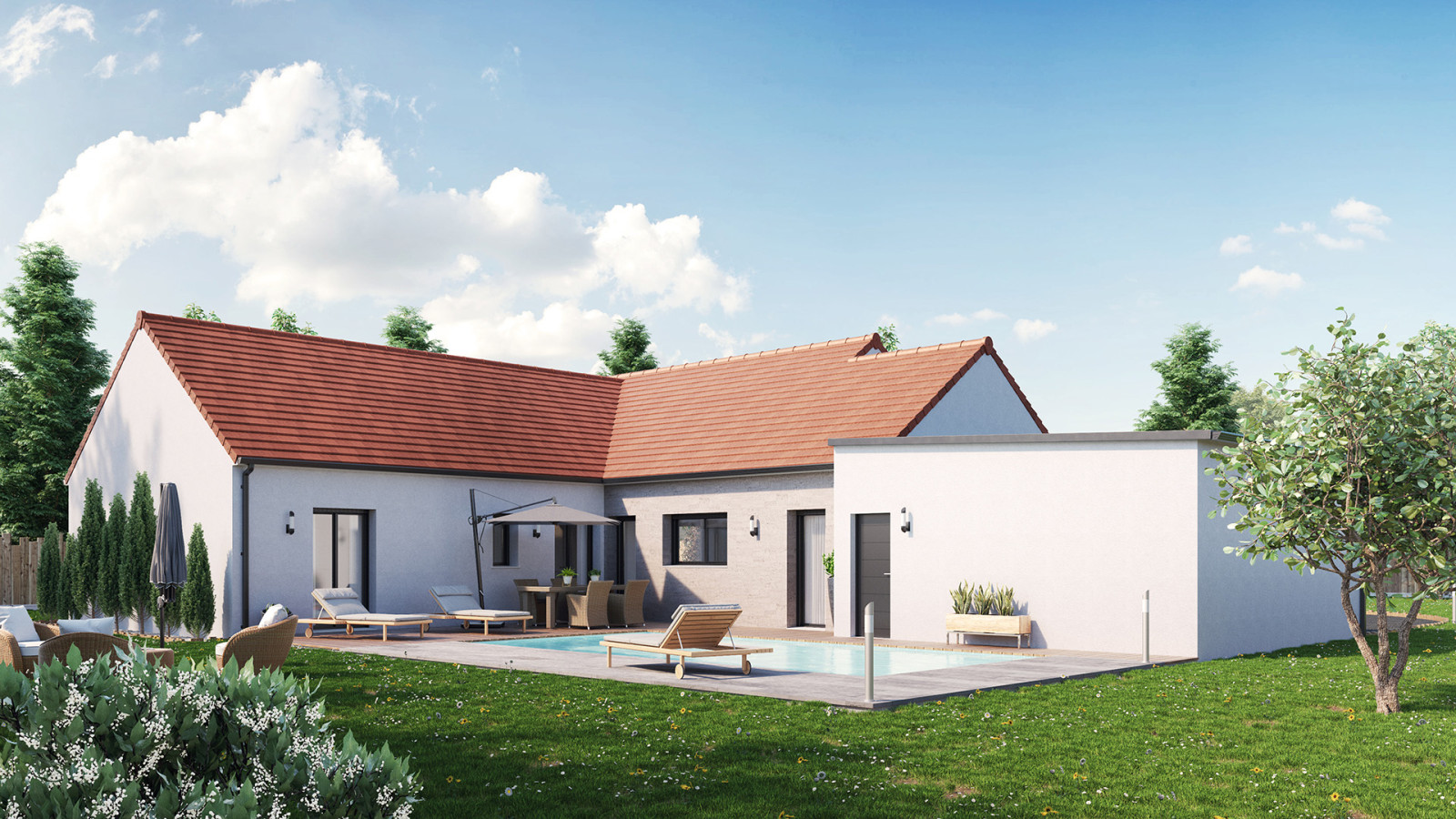 Maison neuve à Veigné avec 4 chambres sur terrain de 798m2 / image 3