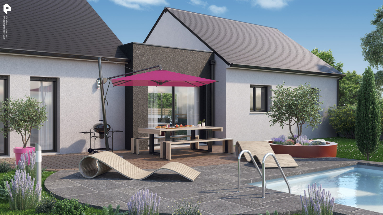 Maison neuve à Écouflant avec 4 chambres sur terrain de 449m2 / image 5