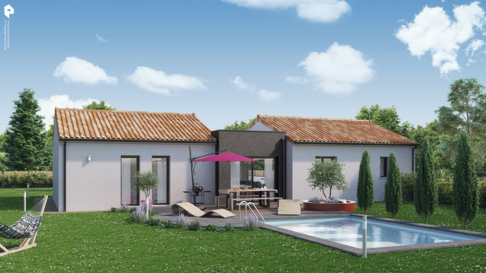 Maison neuve à Vouneuil-sous-Biard avec 4 chambres sur terrain de 661m2 / image 3