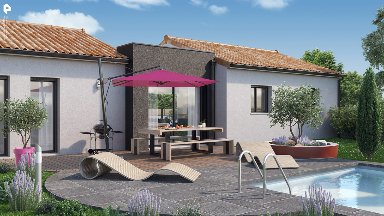 Maison neuve à Vouneuil-sous-Biard avec 4 chambres sur terrain de 661m2 / image 5