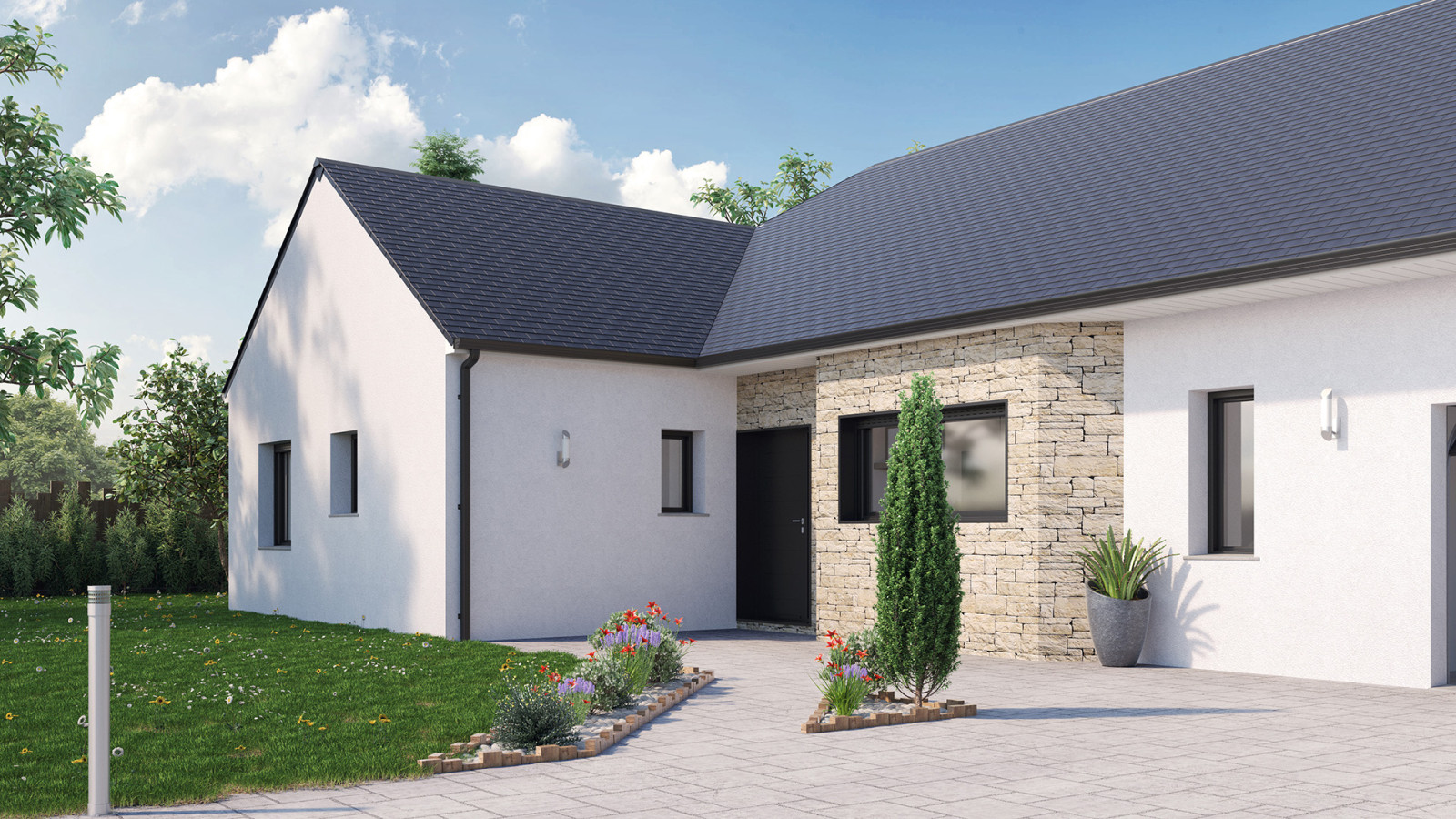 Maison neuve à Beaumont-Louestault avec 3 chambres sur terrain de 1095m2 / image 4