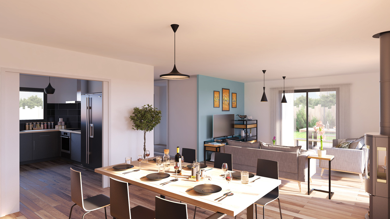 Maison neuve à Beaumont-Louestault avec 3 chambres sur terrain de 1095m2 / image 6