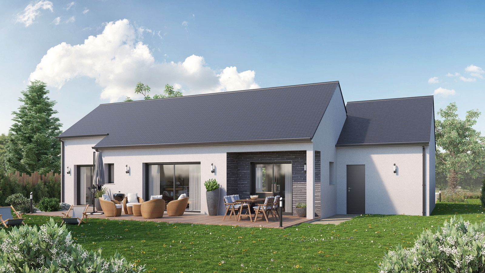 Maison neuve à Sainte-Maure-de-Touraine avec 3 chambres sur terrain de 667m2 / image 3
