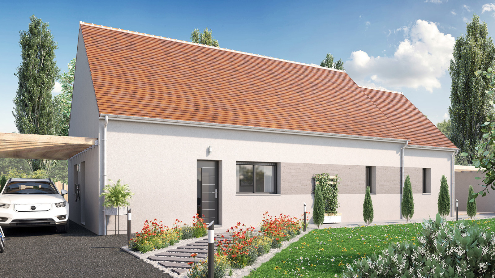 Maison neuve à Savonnières avec 4 chambres sur terrain de 886m2 / image 3