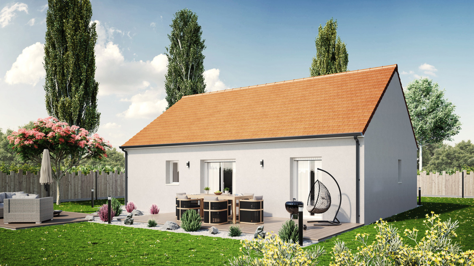 Maison neuve à Ménestreau-en-Villette avec 2 chambres sur terrain de 622m2 / image 3