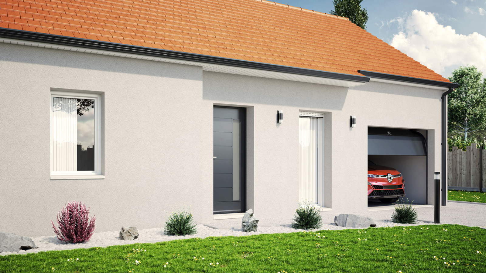 Maison neuve à Ménestreau-en-Villette avec 2 chambres sur terrain de 622m2 / image 4