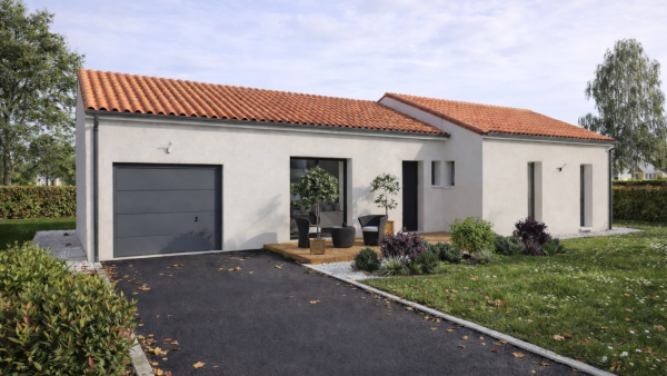Maison neuve à Angles-sur-l'Anglin avec 4 chambres sur terrain de 1500m2 - image 1