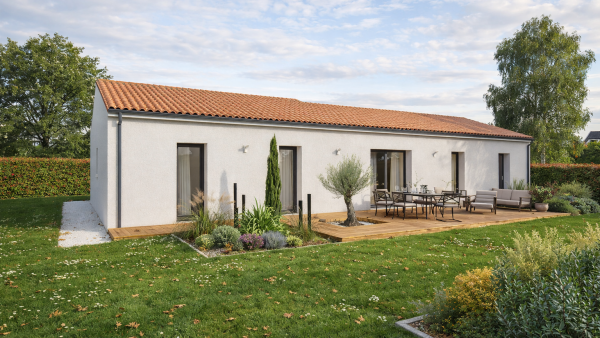 Maison neuve à Angles-sur-l'Anglin avec 4 chambres sur terrain de 1500m2 - image 2