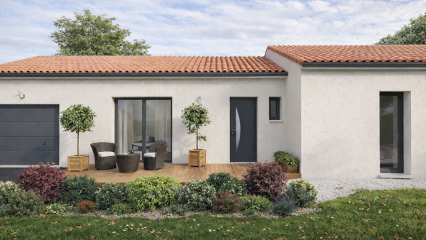 Maison neuve à Angles-sur-l'Anglin avec 4 chambres sur terrain de 1500m2 - image 3