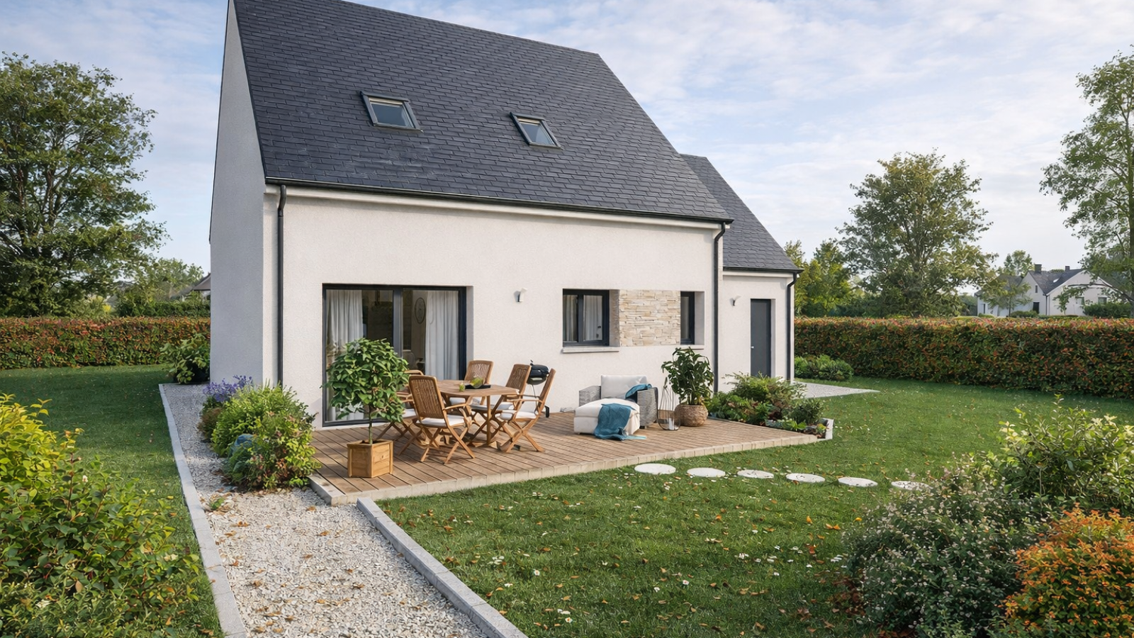 Maison neuve à Monnaie avec 4 chambres sur terrain de 402m2 / image 3