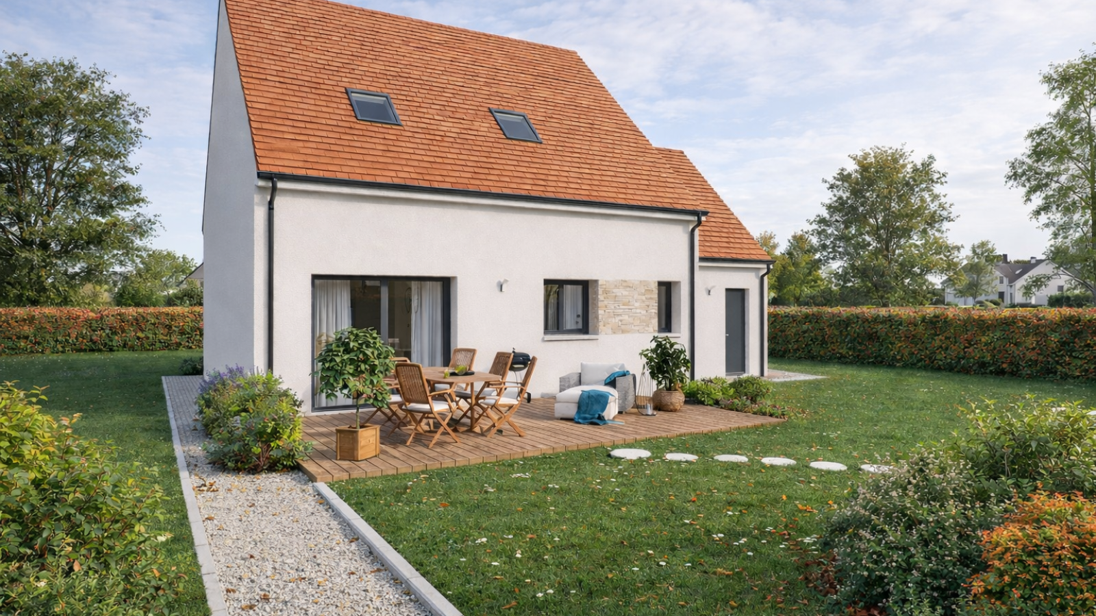 Maison neuve à Mettray avec 4 chambres sur terrain de 455m2 / image 3