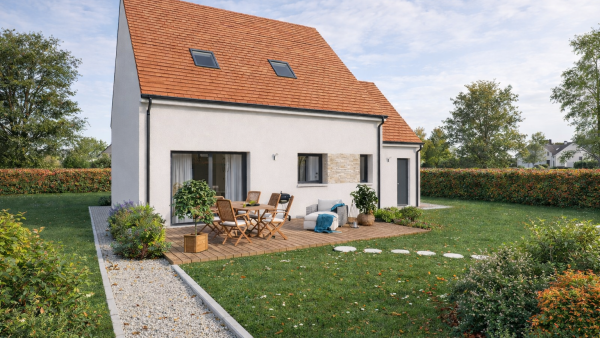 Maison neuve à Mettray avec 4 chambres sur terrain de 455m2 - image 2