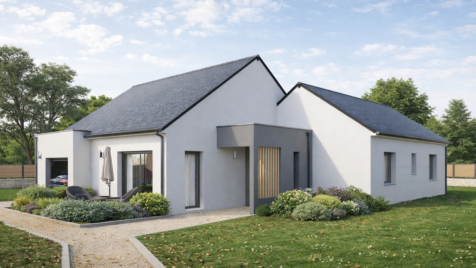 Maison neuve à Segré-en-Anjou Bleu avec 3 chambres sur terrain de 315m2 / image 2