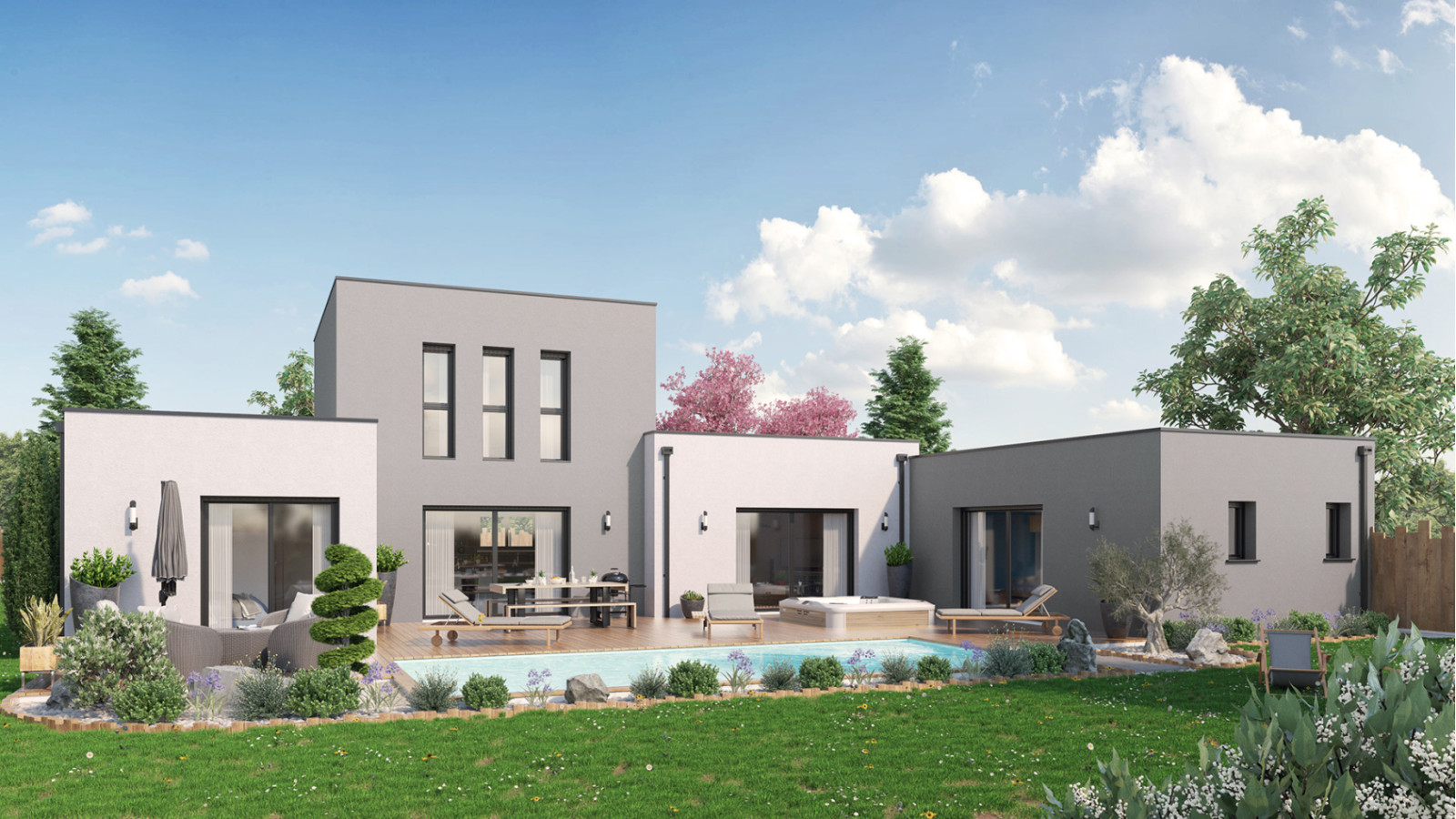 Maison neuve à Joué-lès-Tours avec 4 chambres sur terrain de 416m2 / image 2
