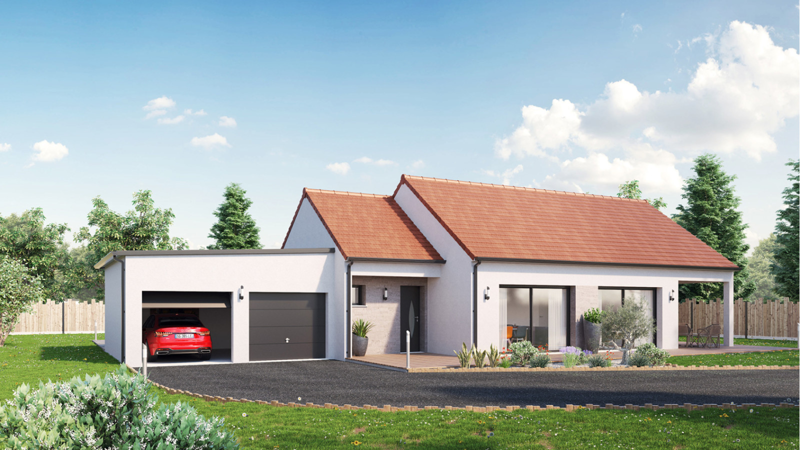 Maison neuve à Veigné avec 4 chambres sur terrain de 798m2 / image 2