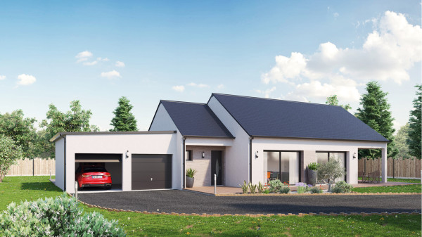 Maison neuve à Beaufort-en-Anjou avec 4 chambres sur terrain de 1303m2 - image 1