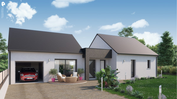 Maison neuve à Écouflant avec 4 chambres sur terrain de 449m2 - image 1