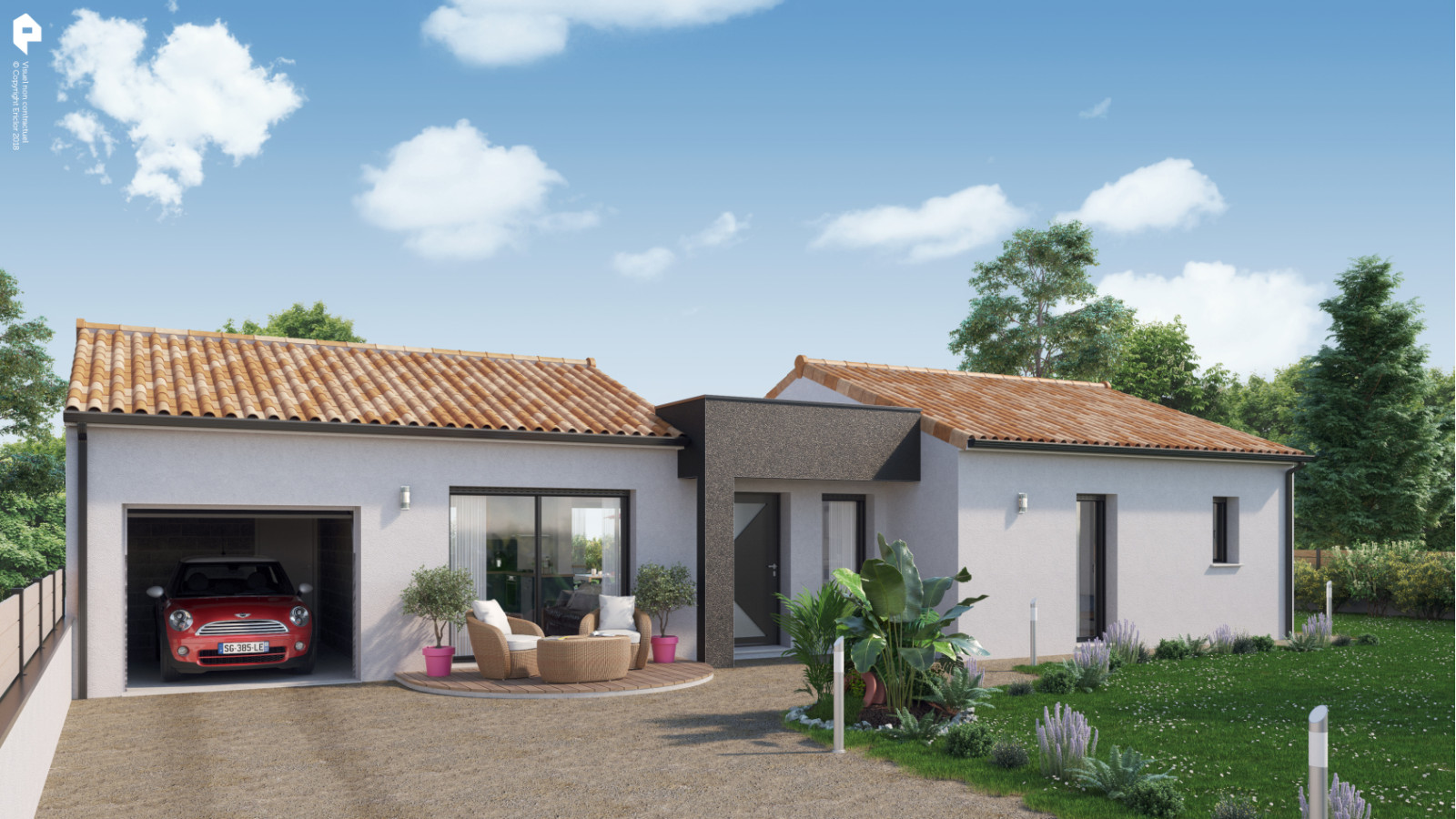 Maison neuve à Vouneuil-sous-Biard avec 4 chambres sur terrain de 661m2 / image 2