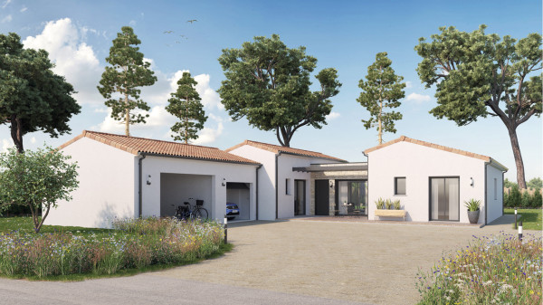 Maison neuve à Antigny avec 3 chambres sur terrain de 790m2 - image 1