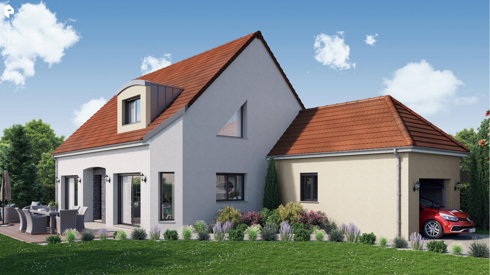 Maison neuve à Bû avec 3 chambres sur terrain de 513m2 / image 2