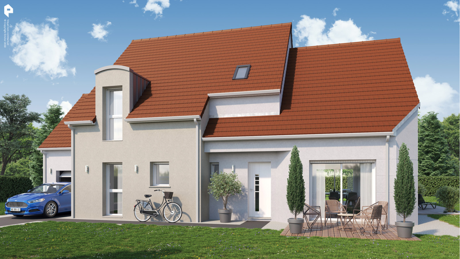 Maison neuve à Ménestreau-en-Villette avec 4 chambres sur terrain de 622m2 / image 2