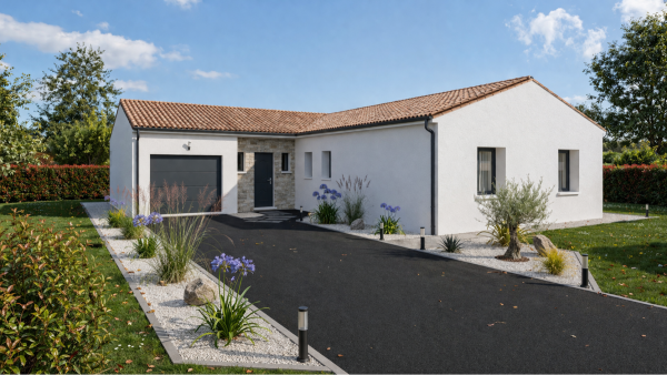 Maison neuve à Antigny avec 4 chambres sur terrain de 790m2 - image 1