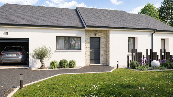 Maison neuve à Mettray avec 3 chambres sur terrain de 455m2 - image 3