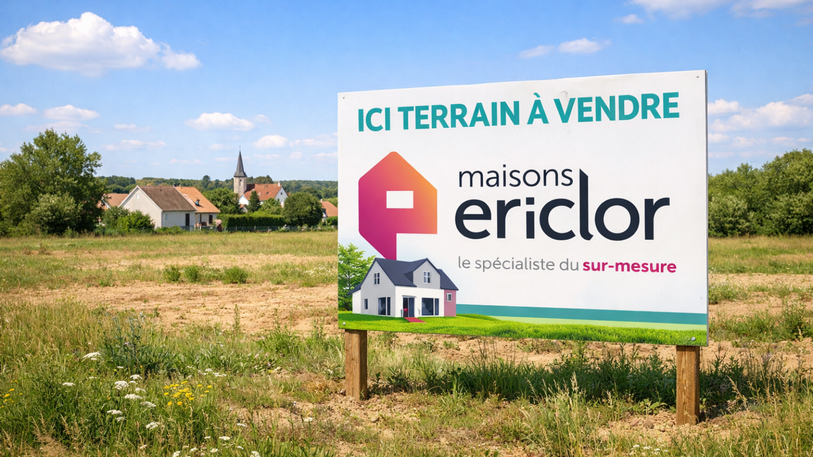 Terrain constructible de 578m2 à Outarville