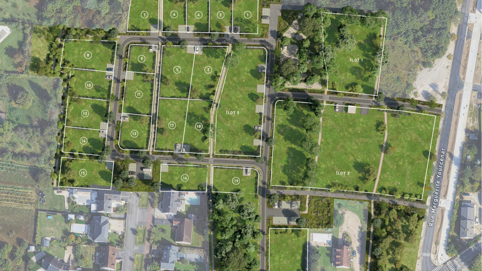 Terrain constructible de 371m2 à Olivet