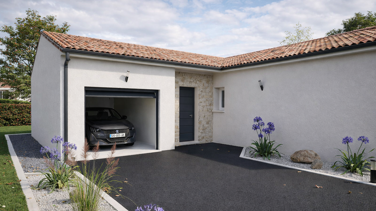Maison neuve à Vivonne avec 3 chambres sur terrain de 494m2 / image 4