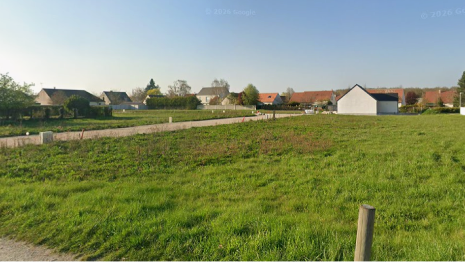 Terrain constructible de 444m2 à Cercottes