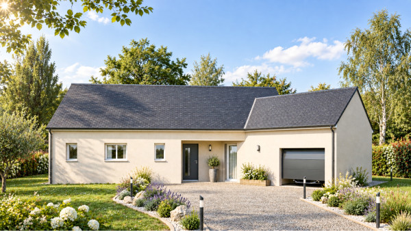 Maison neuve à Saint-Laurent-en-Gâtines avec 3 chambres sur terrain de 510m2 - image 2