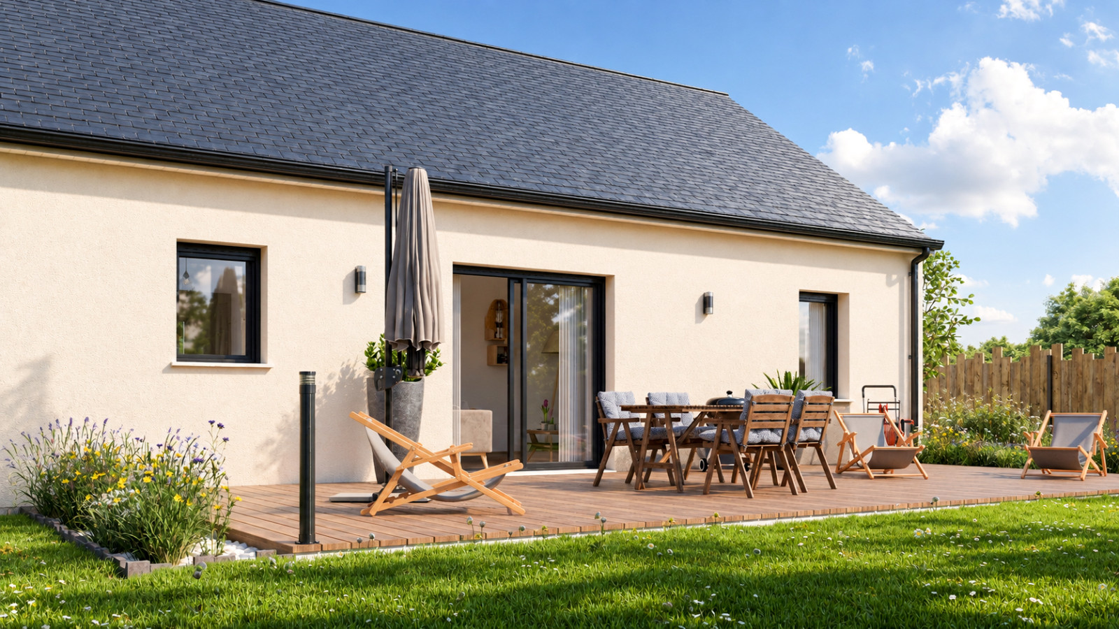 Maison neuve à Gennes-Val-de-Loire avec 2 chambres sur terrain de 545m2 / image 5