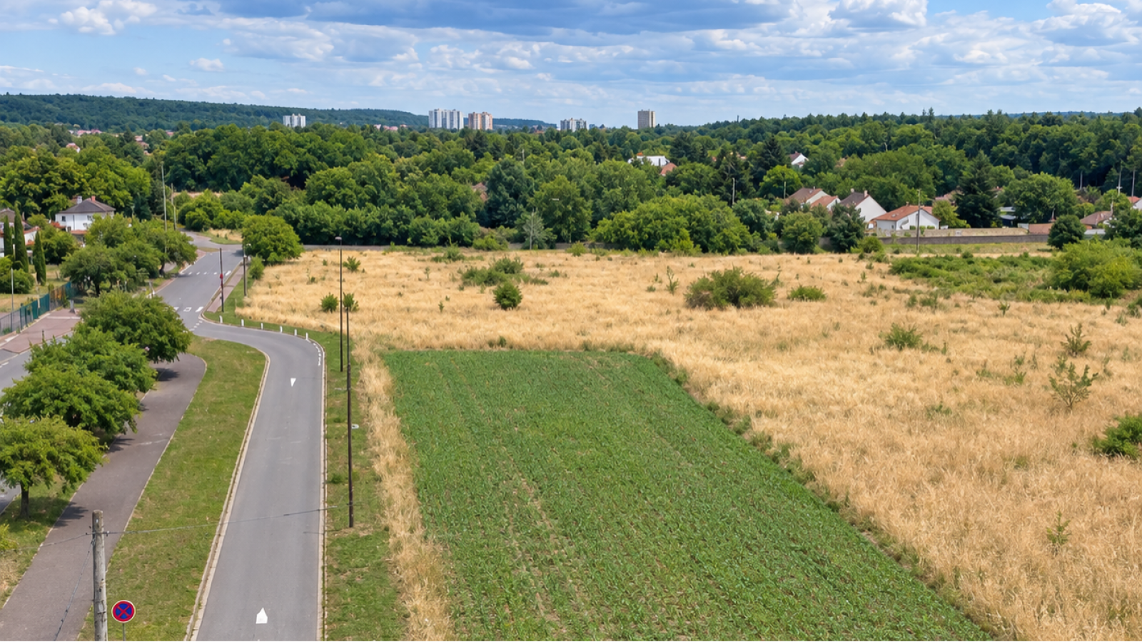 Terrain constructible de 605m2 à Rosny-sur-Seine