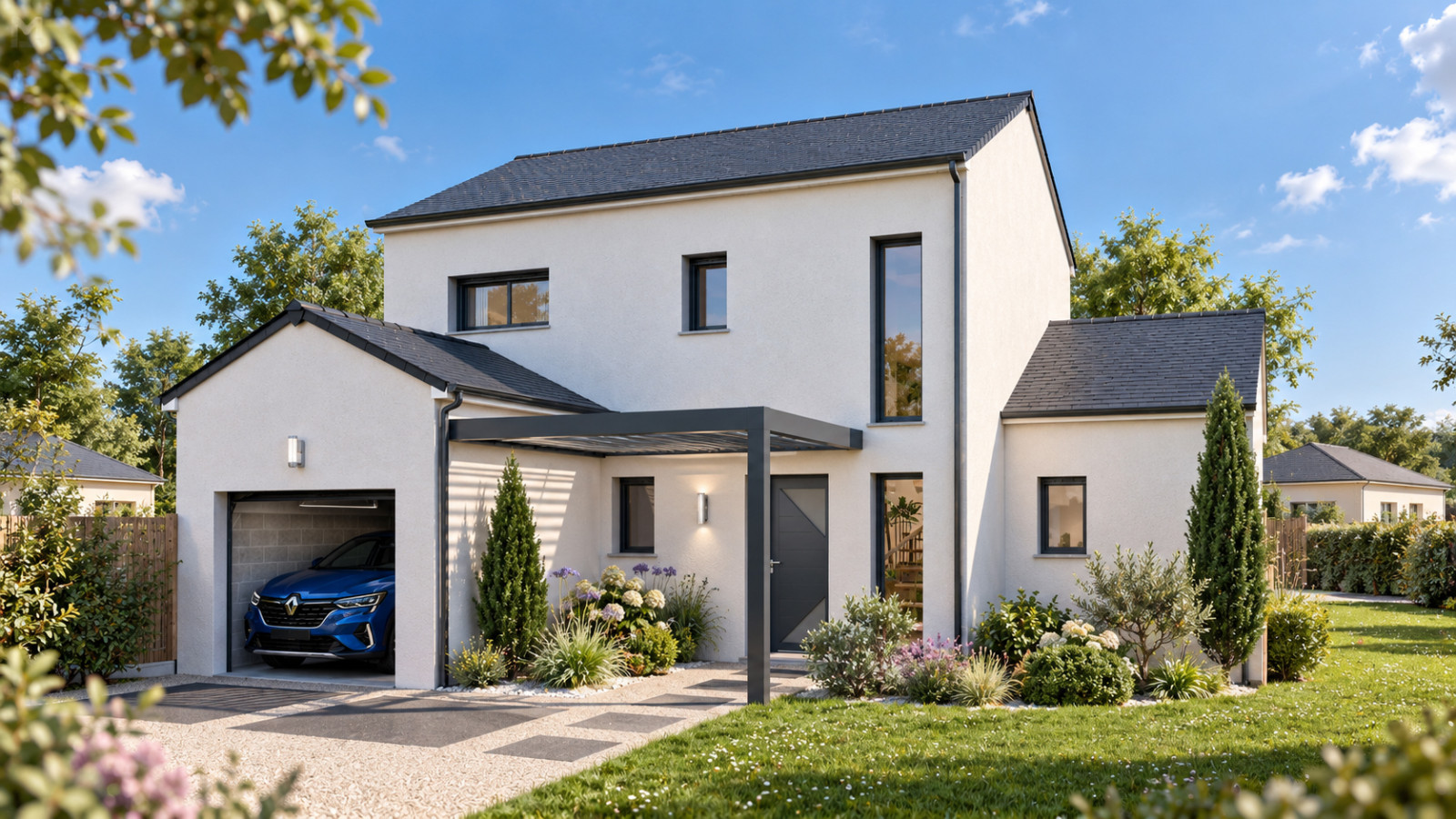 Maison neuve à Mettray avec 4 chambres sur terrain de 367m2 / image 2