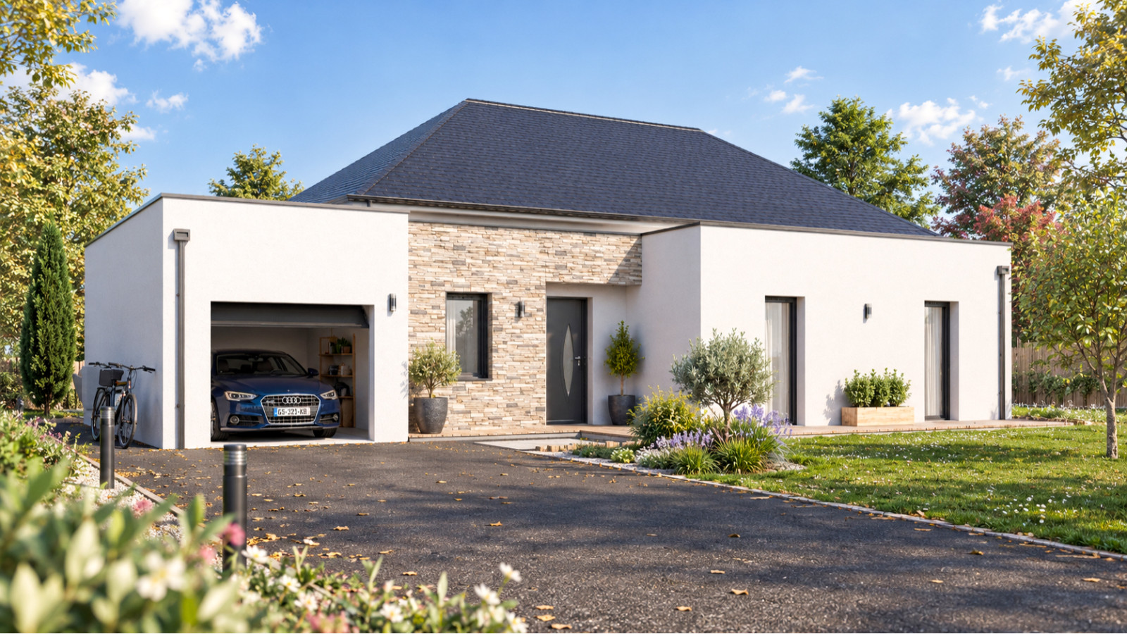 Maison neuve à Azay-sur-Cher avec 3 chambres sur terrain de 610m2 / image 3