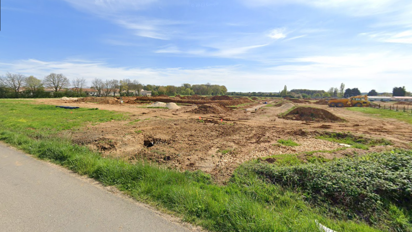 Terrain constructible de 459m2 à Béruges