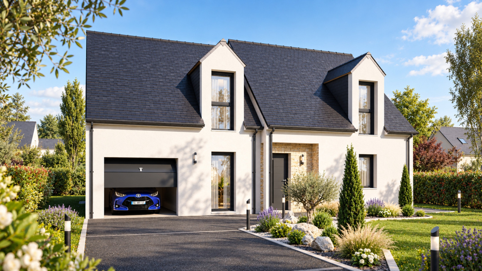 Maison neuve à Beaumont-en-Véron avec 5 chambres sur terrain de 411m2 / image 2