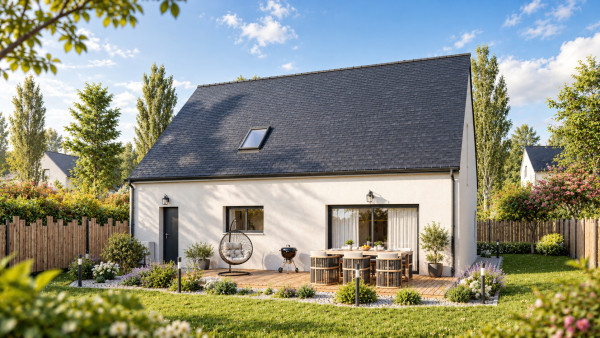 Maison neuve à Villedômer avec 4 chambres sur terrain de 891m2 - image 2