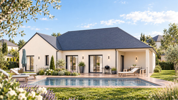Maison neuve à Vallères avec 3 chambres sur terrain de 583m2 - image 2