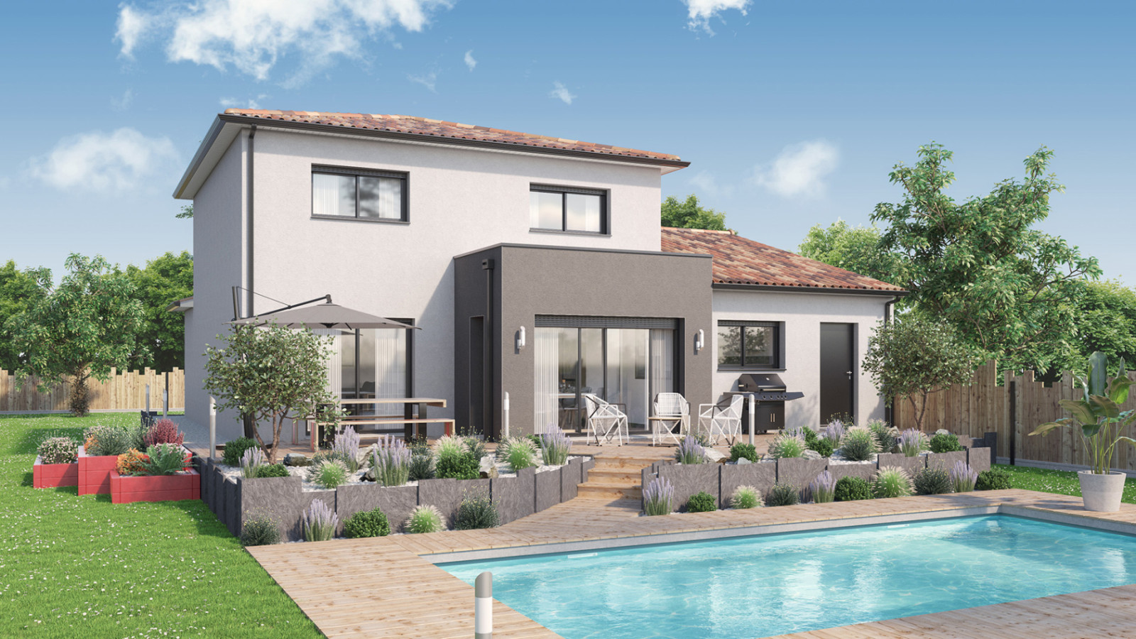 Maison neuve à Chemillé-en-Anjou avec 4 chambres sur terrain de 482m2 / image 2