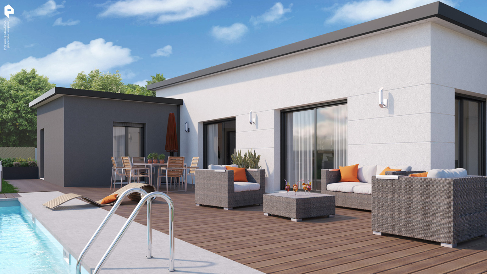 Maison neuve à Ménestreau-en-Villette avec 3 chambres sur terrain de 913m2 / image 4