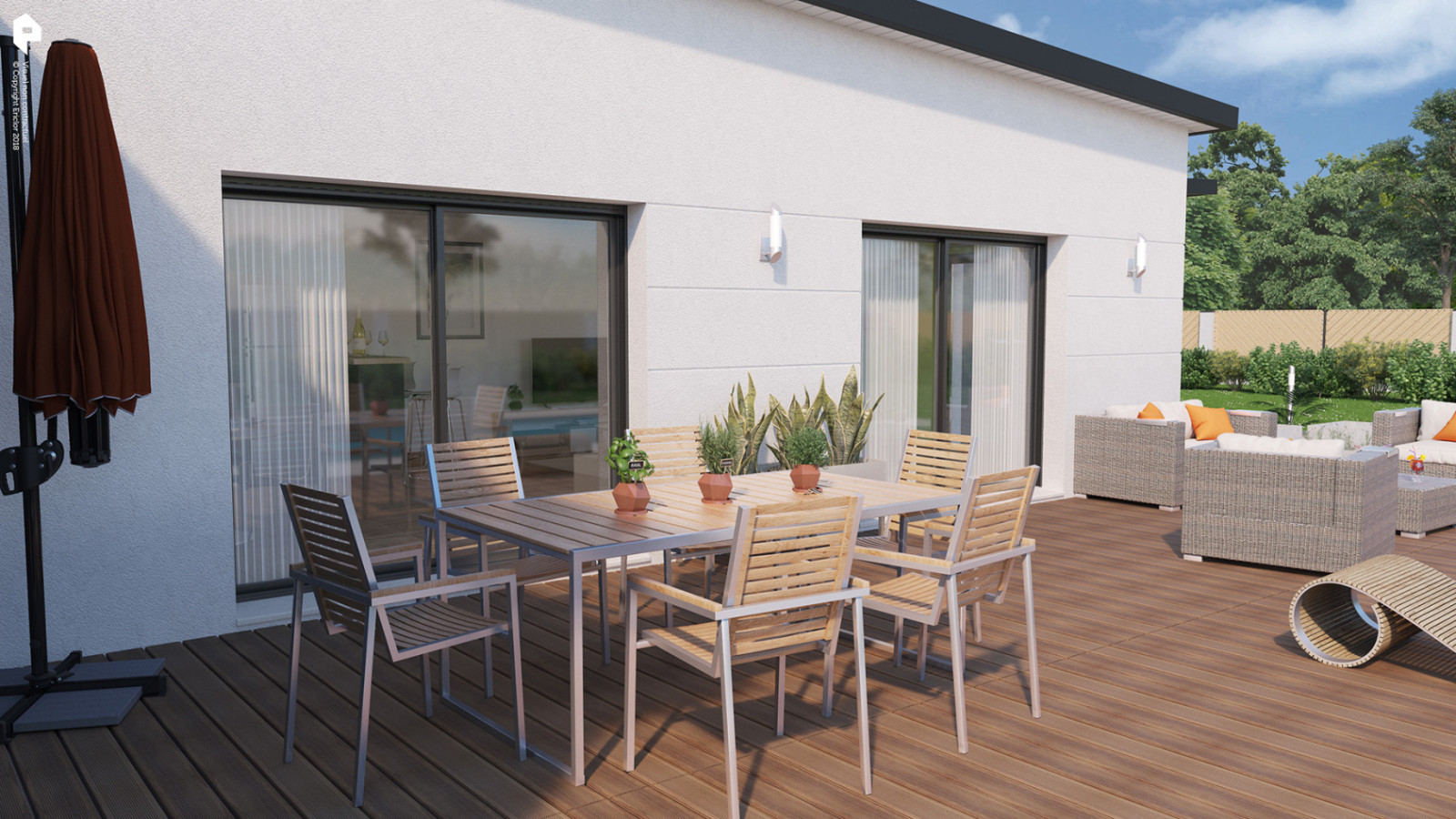 Maison neuve à Ménestreau-en-Villette avec 3 chambres sur terrain de 913m2 / image 5