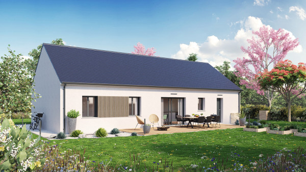 Maison neuve à Athée-sur-Cher avec 4 chambres sur terrain de 730m2 - image 2